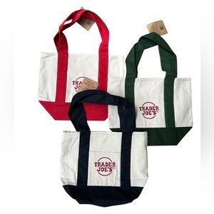 Set of 3 brand new Trader Joe’s mini-totes